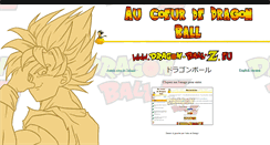 Desktop Screenshot of dragon-ball-z.eu